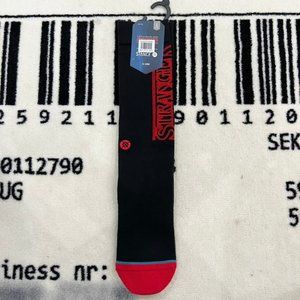 Stranger Things X Stance Logo Black Red Socks